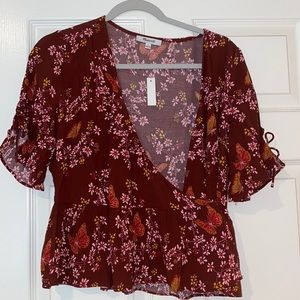 Madewell Floral top!